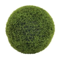 Cheapest 🛒 15" Vinyl Green Grass Topiary Ball by Ivory and Iris 🧨