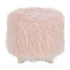 Cheapest 😉 19" Faux Fur Contemporary Stool by Ivory and Iris 🌟