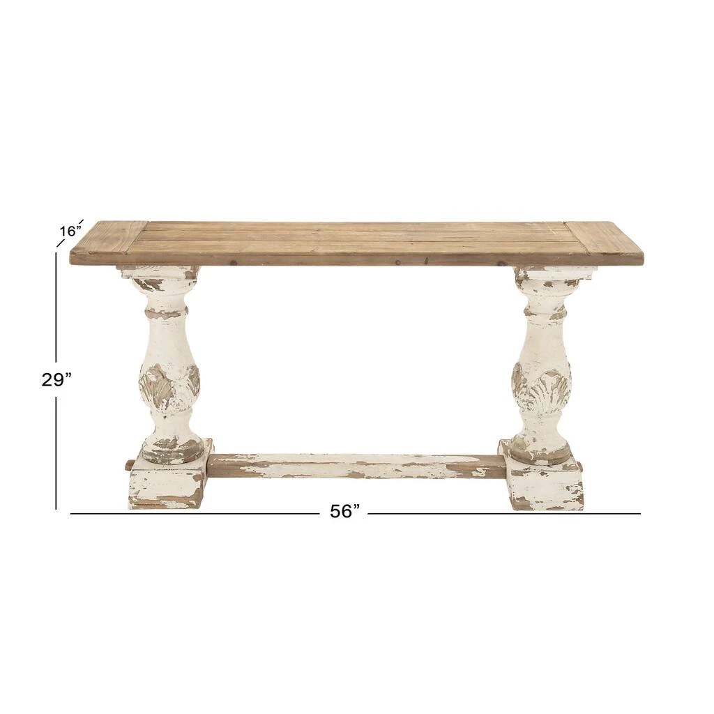 Promo π₯ White Vintage Wood Console Table by Ivory and Iris β¨ 3 Promo π₯ White Vintage Wood Console Table by Ivory and Iris β¨ - Image 3