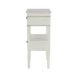 Budget ❤️ 29" White Pine Traditional Accent Table by Ivory and Iris 😍 -Cheap Ivory and Iris Store D305015S 3