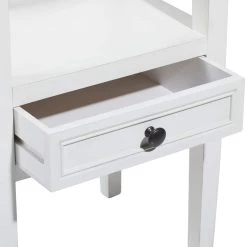 Budget ❤️ 29" White Pine Traditional Accent Table by Ivory and Iris 😍 -Cheap Ivory and Iris Store D305015S 7