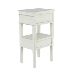 Budget ❤️ 29" White Pine Traditional Accent Table by Ivory and Iris 😍 -Cheap Ivory and Iris Store D305015S 9