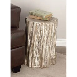 Coupon 😀 19" Gold Fiberglass Eclectic Footstool by Ivory and Iris 🌟 -Cheap Ivory and Iris Store D305024S 8
