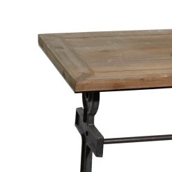 Promo βοΈ 48" Brown Coastal Metal Console Table by Ivory and Iris π 7 Promo βοΈ 48" Brown Coastal Metal Console Table by Ivory and Iris π -Cheap Ivory and Iris Store D305044S 5