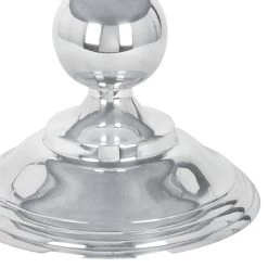 Best Pirce 👏 30" Silver Aluminum Traditional Coffee Table by Ivory and Iris ⭐ -Cheap Ivory and Iris Store D305046S 5