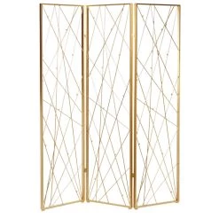 Budget 👏 Gold Metal Glam Room Divider Screen by Ivory and Iris 🤩