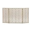 Best Sale 🎉 Brass Metal Contemporary Fireplace Screen by Ivory and Iris 🌟