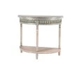 Promo 🎉 36" Beige Farmhouse Metal Console Table by Ivory and Iris 👍