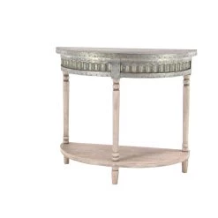 Promo π 36" Beige Farmhouse Metal Console Table by Ivory and Iris π