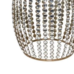 Cheap ✔️ 19" Silver Iron & Glam Accent Table by Ivory and Iris ✨ 9 Cheap ✔️ 19" Silver Iron & Glam Accent Table by Ivory and Iris ✨ -Cheap Ivory and Iris Store D305094S 4