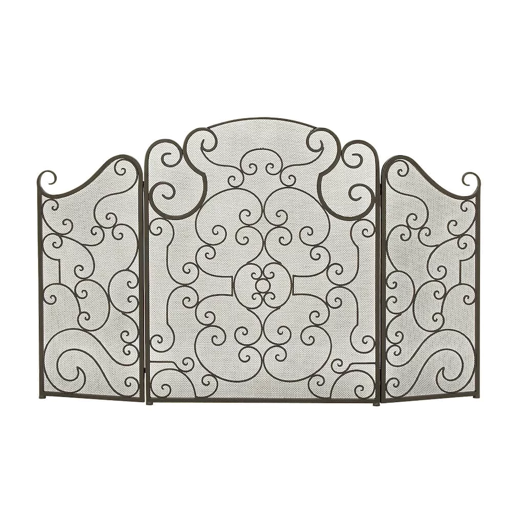 Coupon π Black Metal Traditional Fireplace Screen by Ivory and Iris π 1 Coupon π Black Metal Traditional Fireplace Screen by Ivory and Iris π