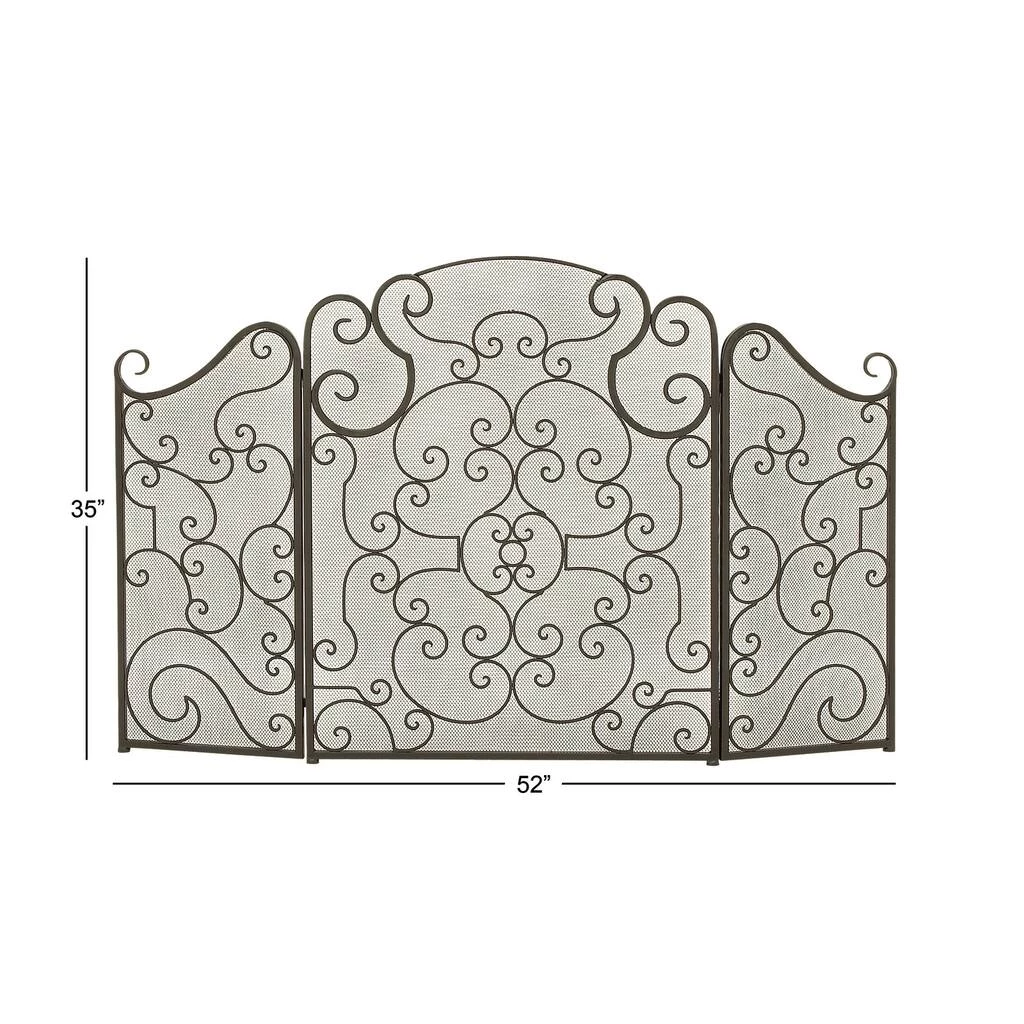 Coupon π Black Metal Traditional Fireplace Screen by Ivory and Iris π 2 Coupon π Black Metal Traditional Fireplace Screen by Ivory and Iris π - Image 2