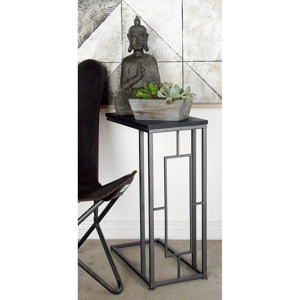 Brand new π 26" Gray Iron & Wood Contemporary Accent Table by Ivory and Iris βοΈ 2 Brand new π 26" Gray Iron & Wood Contemporary Accent Table by Ivory and Iris βοΈ - Image 2