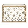 Best deal 🛒 47" Gold Traditional Metal Console Table by Ivory and Iris 💯