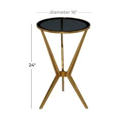 Coupon π 2ft. Gold & Black Modern Aluminum Accent Table by Ivory and Iris β 8 Coupon π 2ft. Gold & Black Modern Aluminum Accent Table by Ivory and Iris β -Cheap Ivory and Iris Store D305172S 5