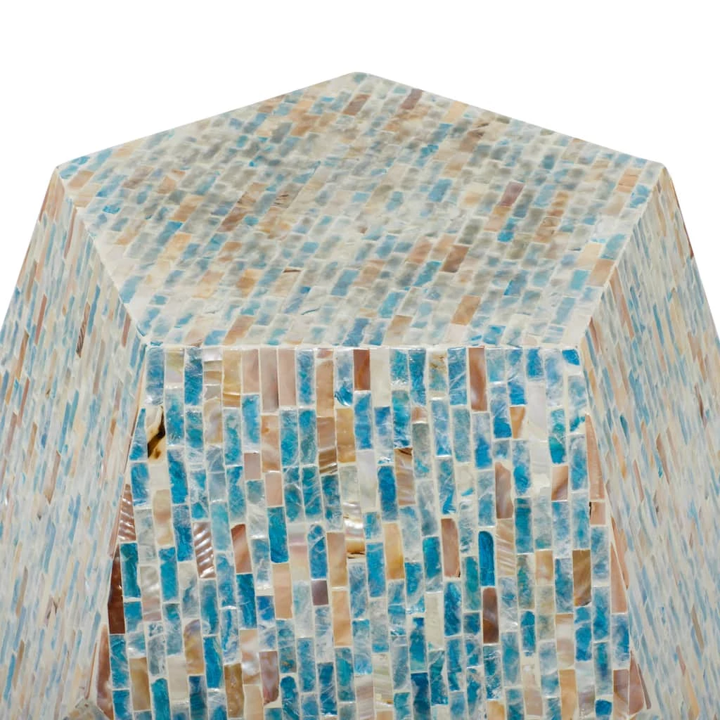 Buy π 19'' Mussel Shell and Wood Contemporary Accent Table by Ivory and Iris π 3 Buy π 19'' Mussel Shell and Wood Contemporary Accent Table by Ivory and Iris π - Image 3