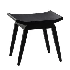 Best reviews of π 17'' Black Wood Traditional Stool by Ivory and Iris π―