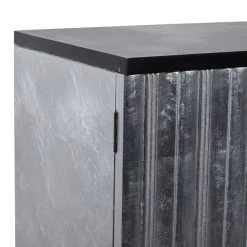 Best Sale π Contemporary Rectangular Silver Wooden Corrugated Cabinet by Ivory and Iris π 15 Best Sale π Contemporary Rectangular Silver Wooden Corrugated Cabinet by Ivory and Iris π -Cheap Ivory and Iris Store D305189S 6