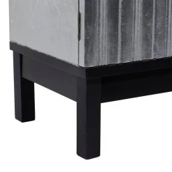 Best Sale π Contemporary Rectangular Silver Wooden Corrugated Cabinet by Ivory and Iris π 16 Best Sale π Contemporary Rectangular Silver Wooden Corrugated Cabinet by Ivory and Iris π -Cheap Ivory and Iris Store D305189S 7