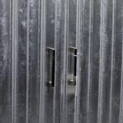 Best Sale π Contemporary Rectangular Silver Wooden Corrugated Cabinet by Ivory and Iris π 17 Best Sale π Contemporary Rectangular Silver Wooden Corrugated Cabinet by Ivory and Iris π -Cheap Ivory and Iris Store D305189S 8