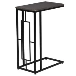 Buy π 2ft. Black Iron & Wood Contemporary Accent Table by Ivory and Iris π