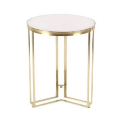 Buy π 23" Gold Iron Contemporary Accent Table by Ivory and Iris π₯°