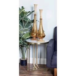 Buy π 23" Gold Iron Contemporary Accent Table by Ivory and Iris π₯° 13 Buy π 23" Gold Iron Contemporary Accent Table by Ivory and Iris π₯° -Cheap Ivory and Iris Store D305230S 7
