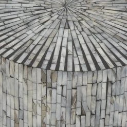 Deals ⭐ 20" Multicolor Shell & Wood Contemporary Accent Table by Ivory and Iris 😉 -Cheap Ivory and Iris Store D305235S 3