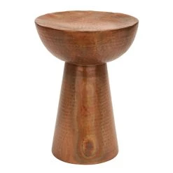 Best Sale 🛒 20" Copper Iron Vintage Accent Table by Ivory and Iris 😀