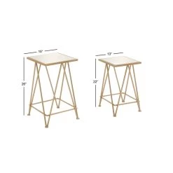 Flash Sale βοΈ Gold Metal Contemporary Accent Table Set by Ivory and Iris π 14 Flash Sale βοΈ Gold Metal Contemporary Accent Table Set by Ivory and Iris π -Cheap Ivory and Iris Store D305238S 7