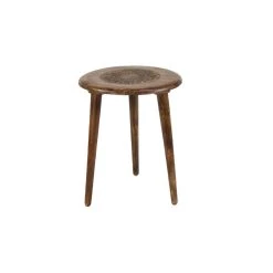Discount 🛒 22" Brown Mango Wood Traditional Accent Table by Ivory and Iris ✔️