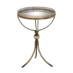 Top 10 ✔️ 24" Brass Iron Traditional Accent Table by Ivory and Iris ✔️