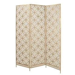 Promo 🤩 Brass Metal Modern Room Divider Screen by Ivory and Iris 🧨