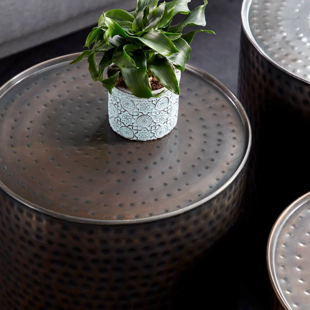 Discount π Brown Metal Industrial Accent Table Set by Ivory and Iris π₯ 7 Discount π Brown Metal Industrial Accent Table Set by Ivory and Iris π₯ - Image 7