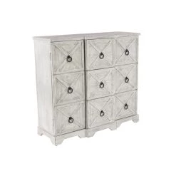 Best deal ✔️ White Wood Farmhouse Cabinet by Ivory and Iris 🎁