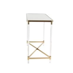 Flash Sale ⌛ 3.5ft. Clear Contemporary Acrylic Console Table by Ivory and Iris 🥰 11 Flash Sale ⌛ 3.5ft. Clear Contemporary Acrylic Console Table by Ivory and Iris 🥰 -Cheap Ivory and Iris Store D305289S 3