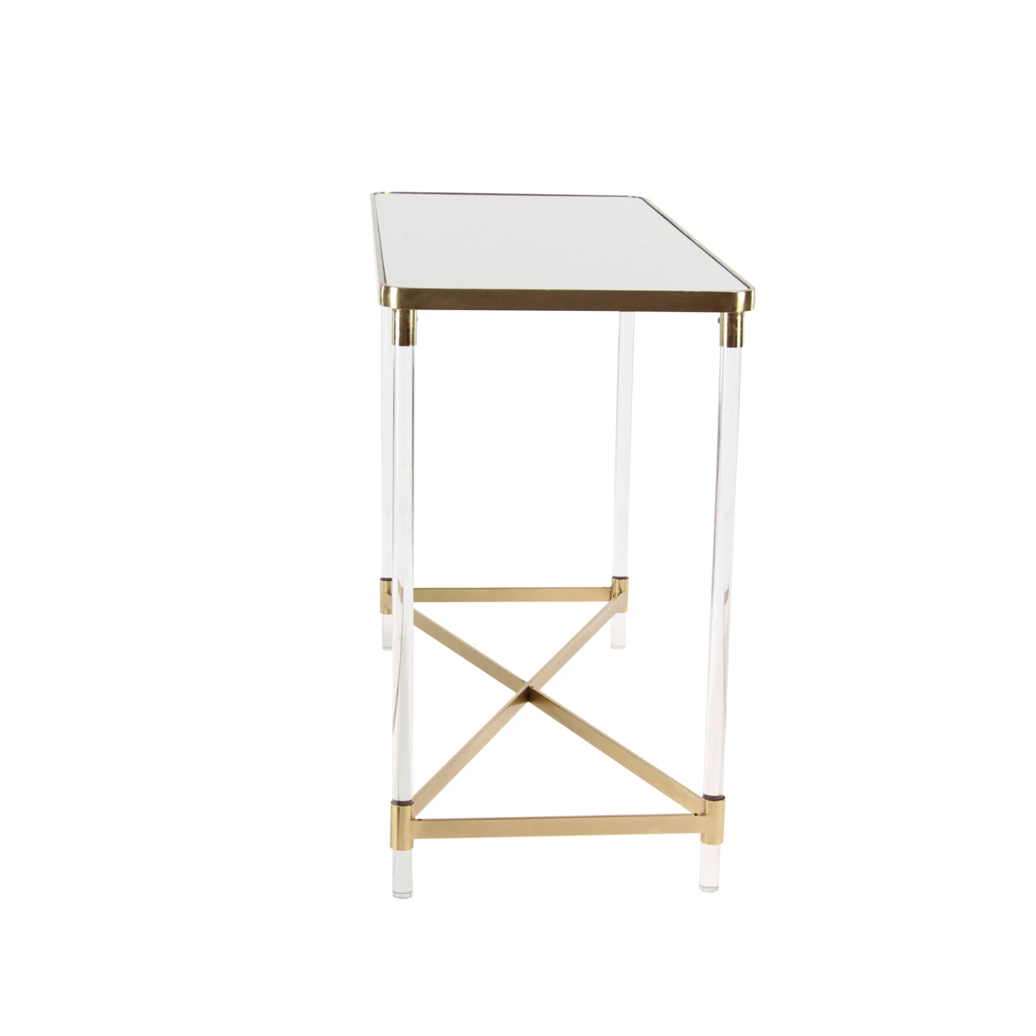 Flash Sale ⌛ 3.5ft. Clear Contemporary Acrylic Console Table by Ivory and Iris 🥰 3 Flash Sale ⌛ 3.5ft. Clear Contemporary Acrylic Console Table by Ivory and Iris 🥰 - Image 3
