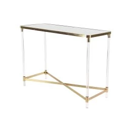 Flash Sale ⌛ 3.5ft. Clear Contemporary Acrylic Console Table by Ivory and Iris 🥰 12 Flash Sale ⌛ 3.5ft. Clear Contemporary Acrylic Console Table by Ivory and Iris 🥰 -Cheap Ivory and Iris Store D305289S 4