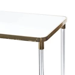 Flash Sale ⌛ 3.5ft. Clear Contemporary Acrylic Console Table by Ivory and Iris 🥰 14 Flash Sale ⌛ 3.5ft. Clear Contemporary Acrylic Console Table by Ivory and Iris 🥰 -Cheap Ivory and Iris Store D305289S 6