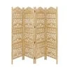 Budget 🔥 Gold Mango Wood Traditional Room Divider Screen by Ivory and Iris 🎉