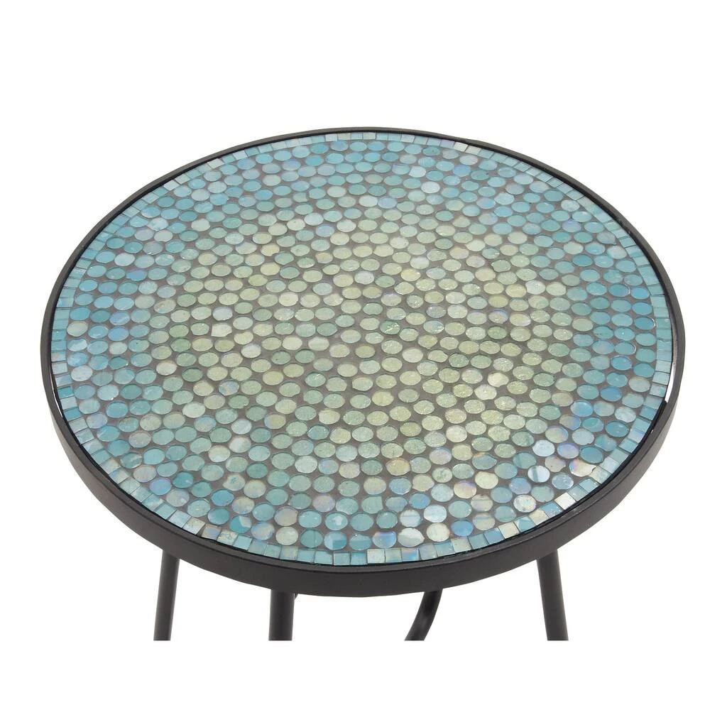 Cheapest π 23'' Black Eclectic Metal Accent Table by Ivory and Iris π 2 Cheapest π 23'' Black Eclectic Metal Accent Table by Ivory and Iris π - Image 2
