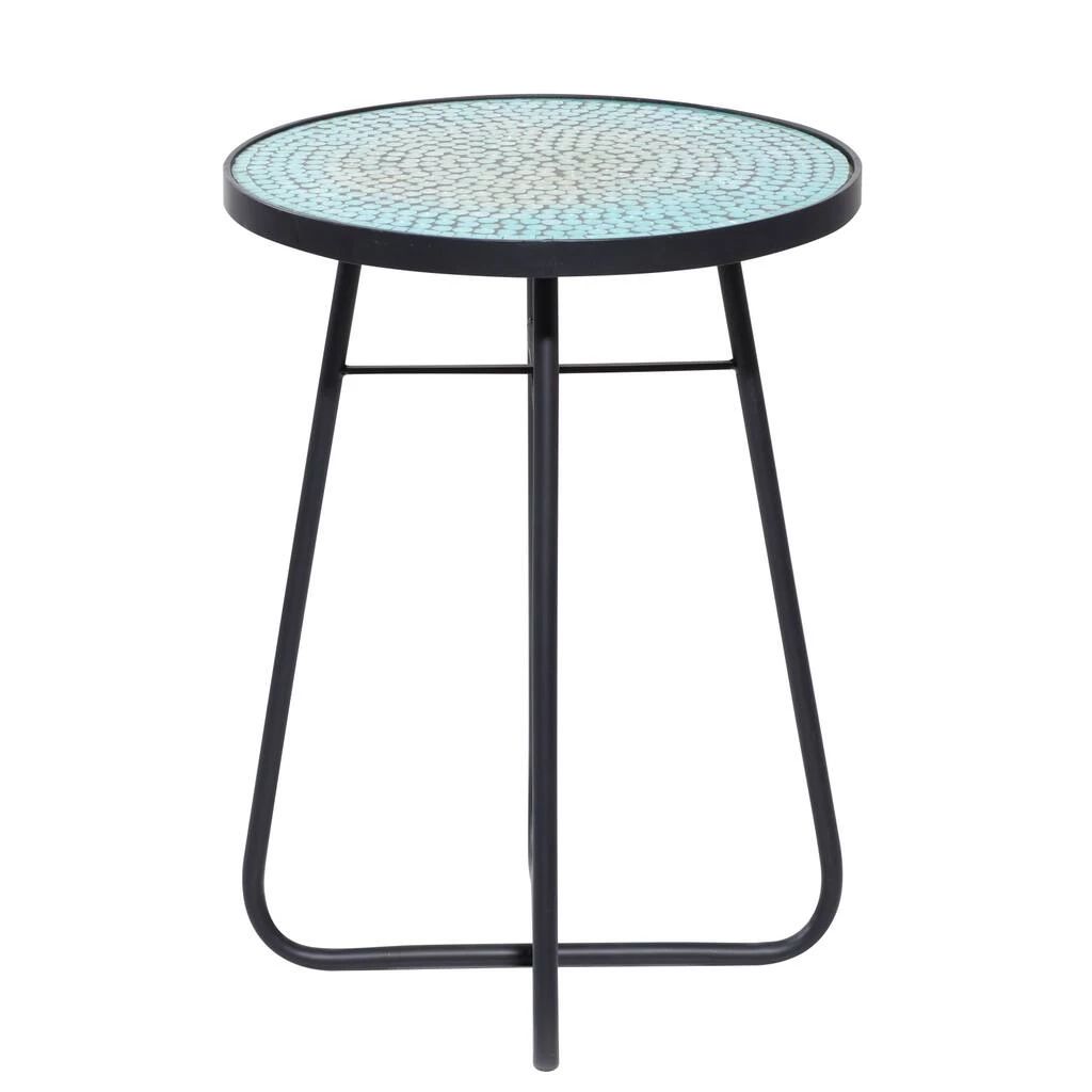 Cheapest π 23'' Black Eclectic Metal Accent Table by Ivory and Iris π 3 Cheapest π 23'' Black Eclectic Metal Accent Table by Ivory and Iris π - Image 3