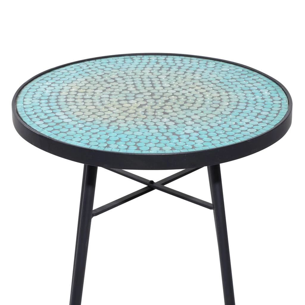 Cheapest π 23'' Black Eclectic Metal Accent Table by Ivory and Iris π 5 Cheapest π 23'' Black Eclectic Metal Accent Table by Ivory and Iris π - Image 5