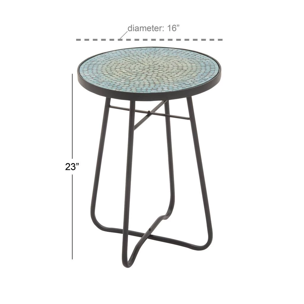 Cheapest π 23'' Black Eclectic Metal Accent Table by Ivory and Iris π 6 Cheapest π 23'' Black Eclectic Metal Accent Table by Ivory and Iris π - Image 6