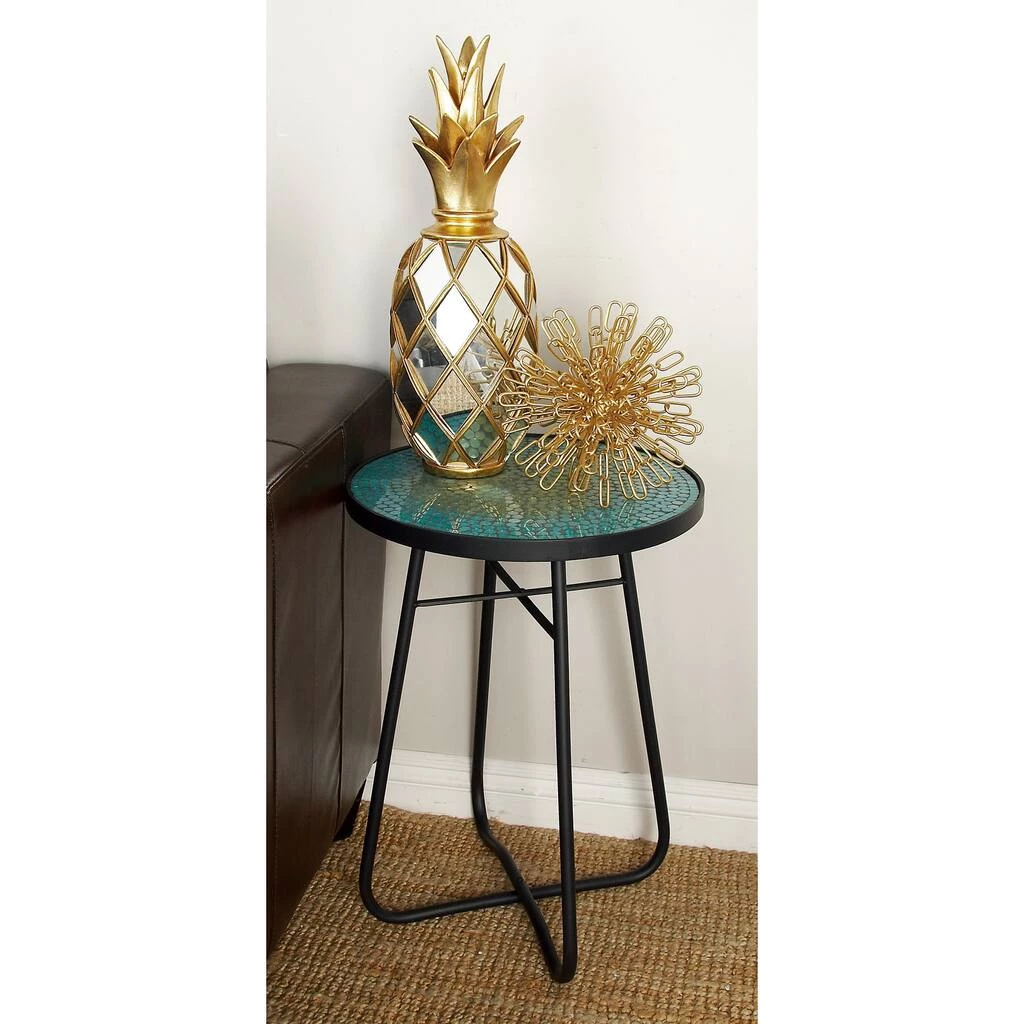Cheapest π 23'' Black Eclectic Metal Accent Table by Ivory and Iris π 7 Cheapest π 23'' Black Eclectic Metal Accent Table by Ivory and Iris π - Image 7