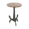 Discount 😀 2ft. Black Iron and Wood Coastal Accent Table by Ivory and Iris 🔔