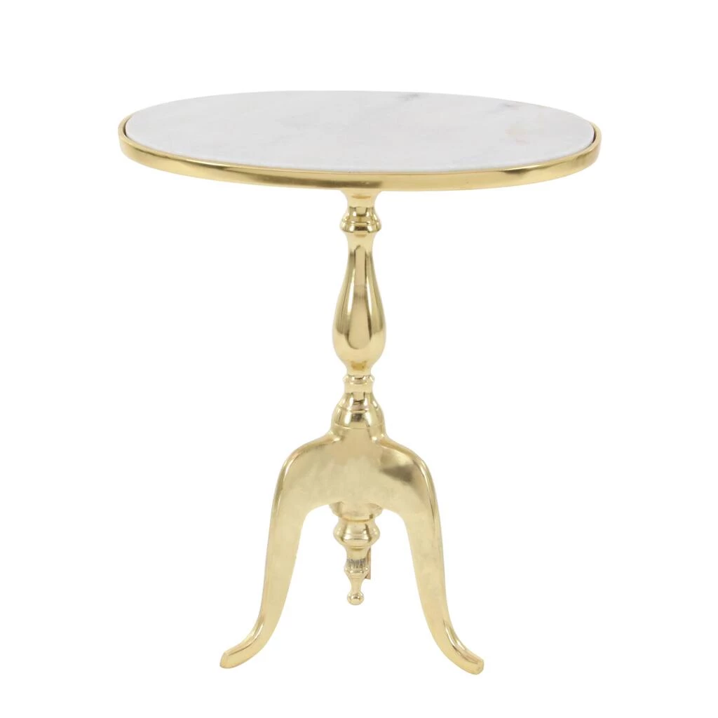 Deals β 22'' Gold Stone Traditional Accent Table by Ivory and Iris π 1 Deals β 22'' Gold Stone Traditional Accent Table by Ivory and Iris π