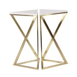 Coupon π€© 2ft. Gold Marble Contemporary Accent Table, 2ct. by Ivory and Iris π€©