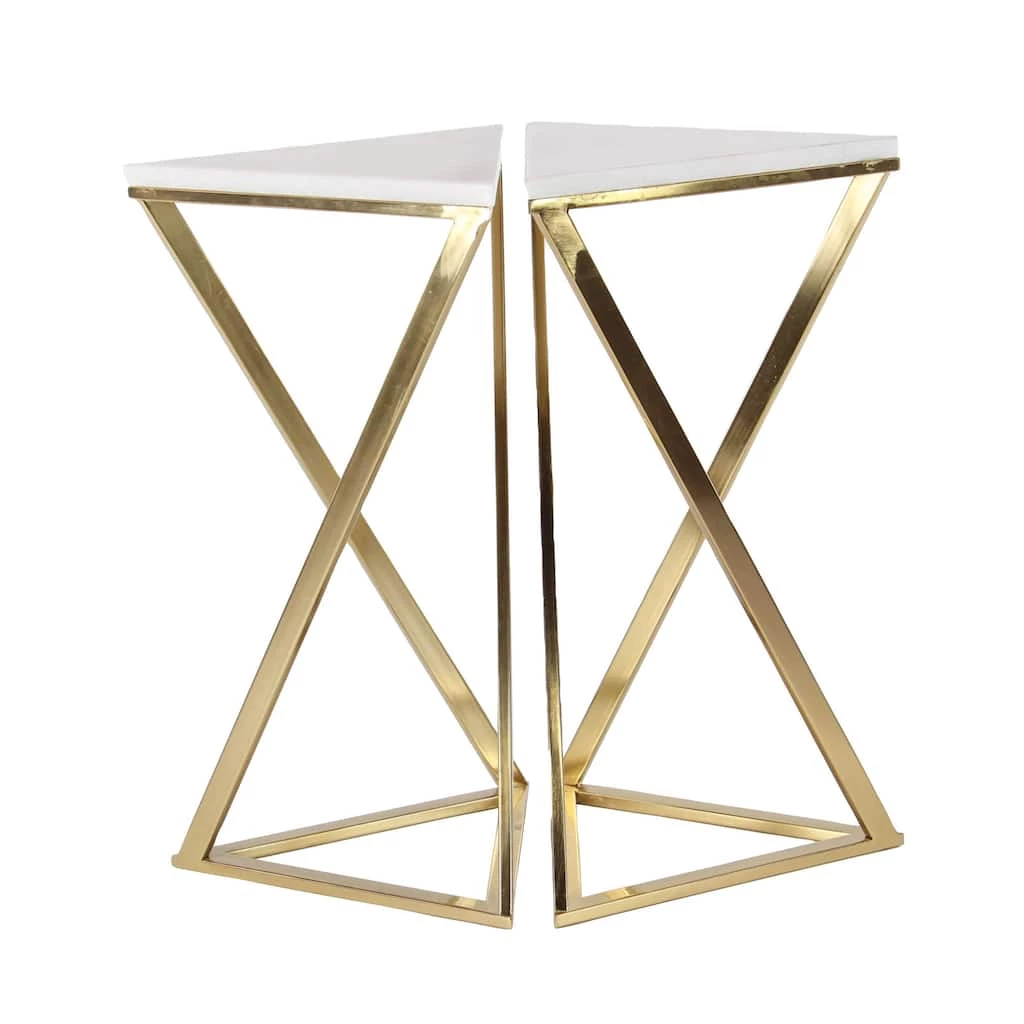 Coupon 🤩 2ft. Gold Marble Contemporary Accent Table, 2ct. by Ivory and Iris 🤩 1 Coupon 🤩 2ft. Gold Marble Contemporary Accent Table, 2ct. by Ivory and Iris 🤩