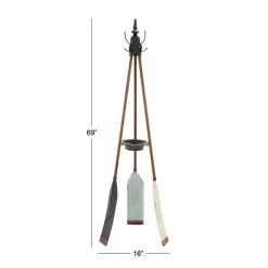 Best reviews of ✨ 69" Oar Coastal Metal 🧥 Coat Rack by Ivory and Iris 😍 -Cheap Ivory and Iris Store D305334S 6